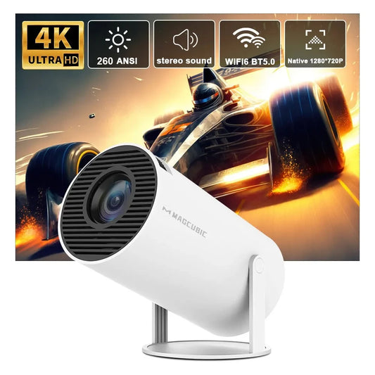 Magcubic Projector HY300 PRO 4K Android 11 Dual Wifi6 260ANSI Allwinner H713 BT5.0 1080P 1280*720P